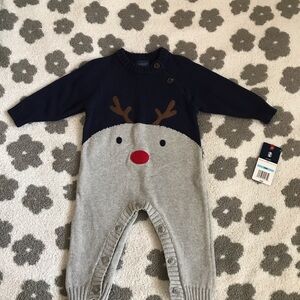 Izod Navy Baby Onesie